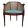Caned office chair – Louis XVI style – Stained wood – 19th century