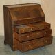 Ancient Georgian writing desk circa 1760 with a leather top.