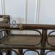 Pair of rattan shelves