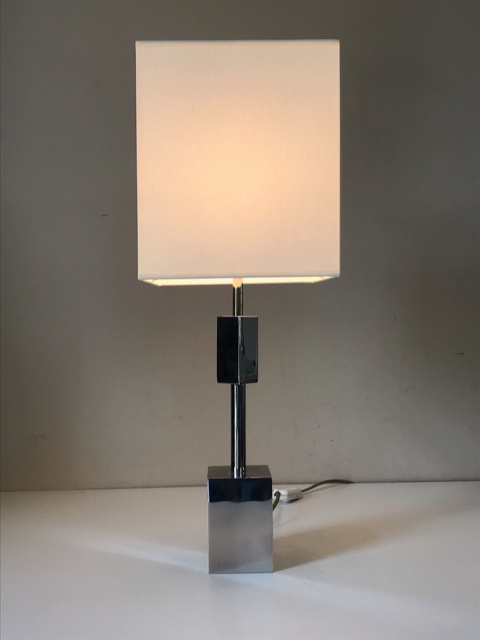 Chrome lamp design of the 70s