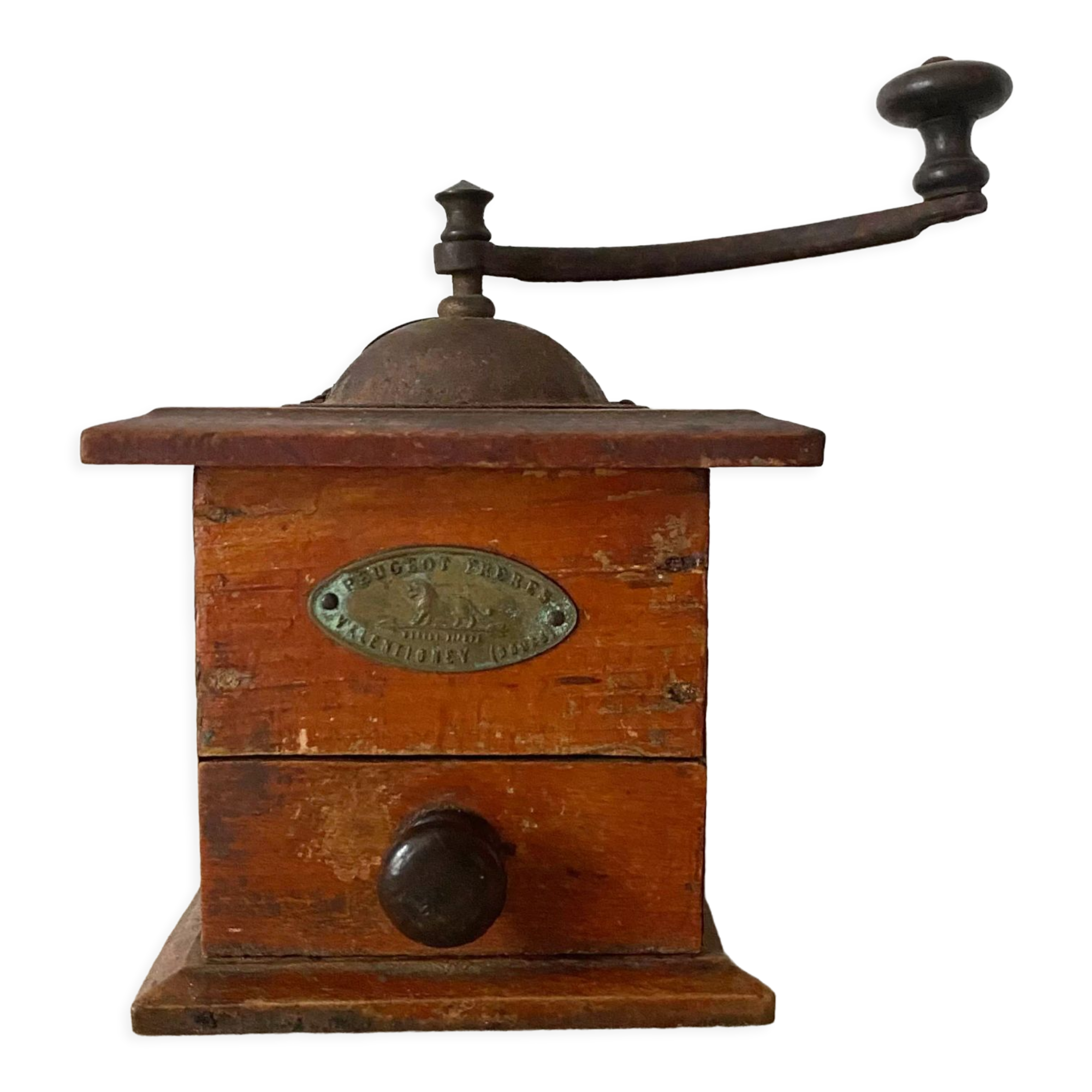 Old miniature peugeot frères coffee grinder