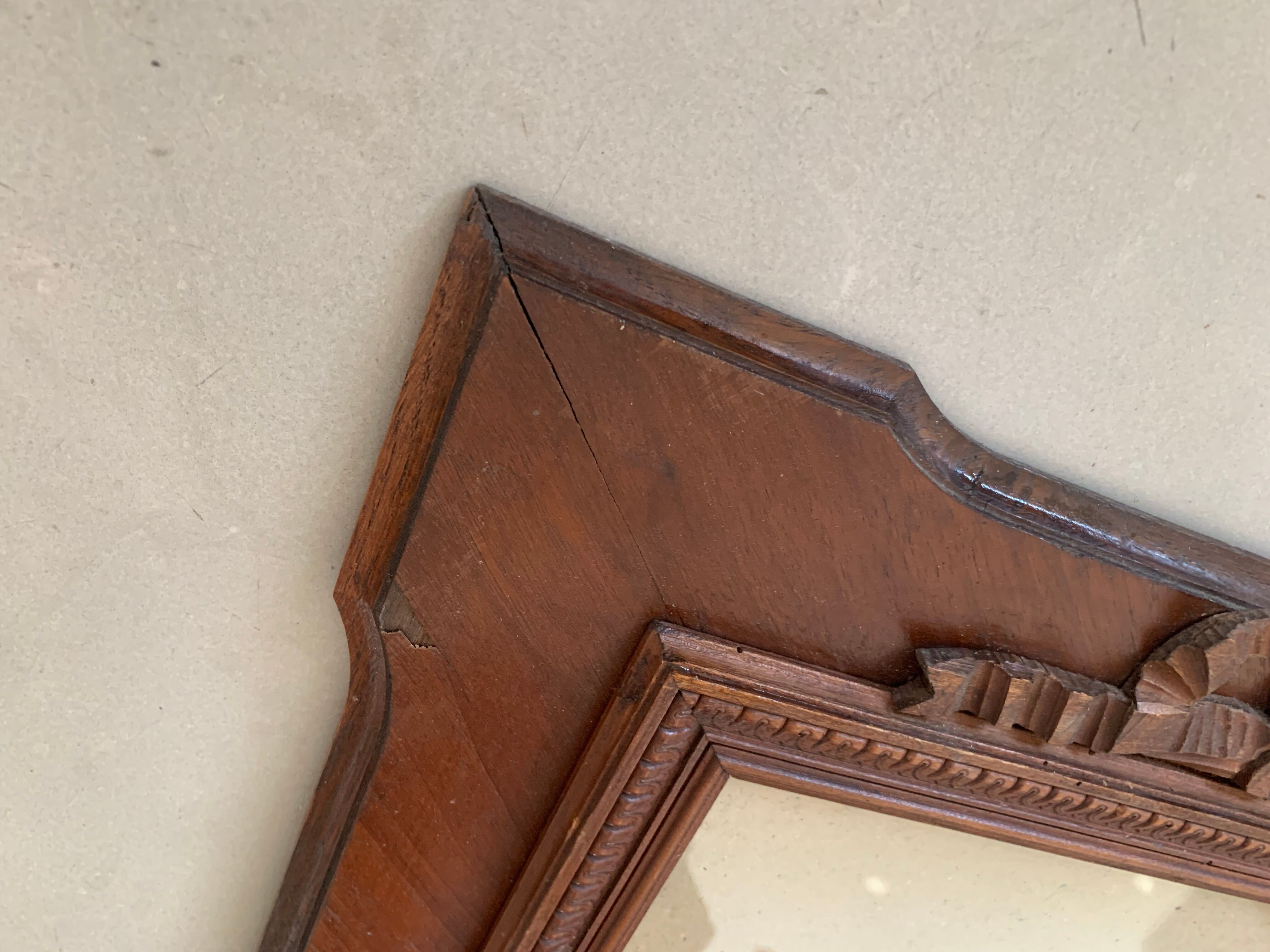 Old wood frame / carved knot