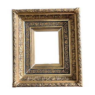 Wooden frame and gilded stucco XIXth