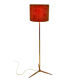 Mid century brass articulated floor lamp, Italy 1950