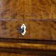 Secretary - Hand polished birch & intarsia - 2 drawers - 1840s