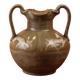 Art Nouveau glazed stoneware vase by Louis Lourioux - wolf mark