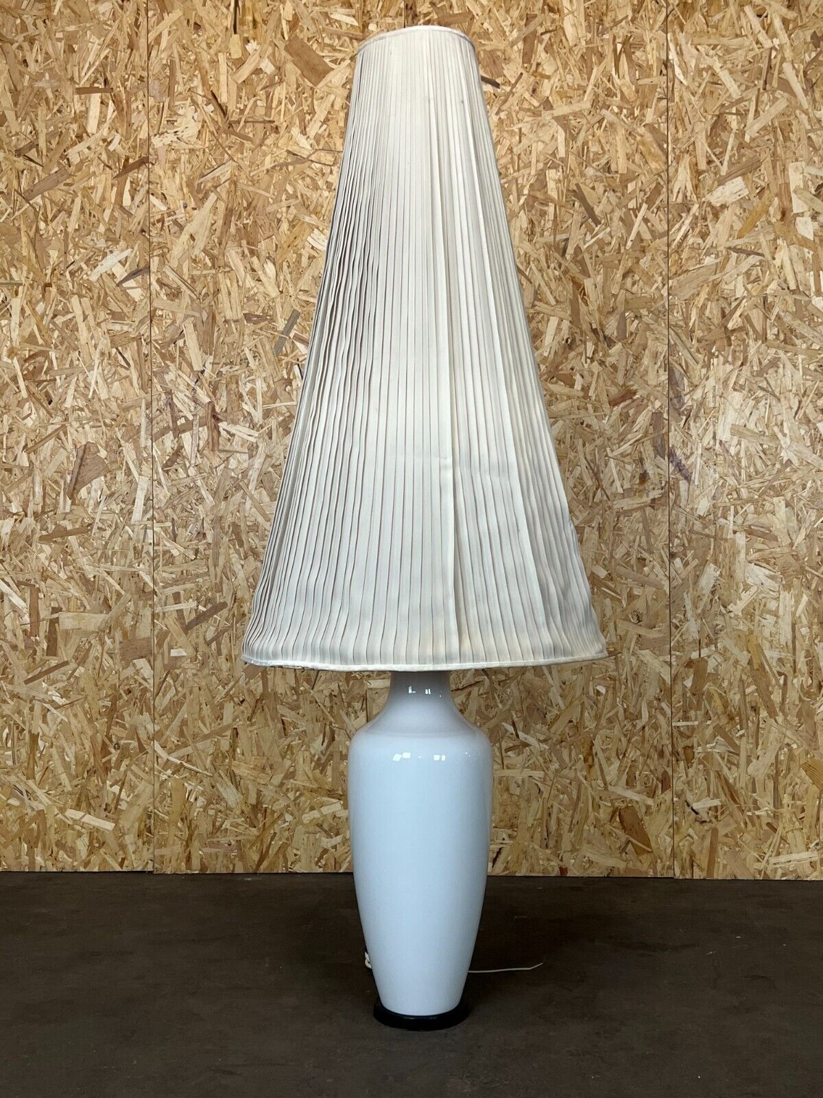 60s 70s floor lamp porcelain KPM brass space age