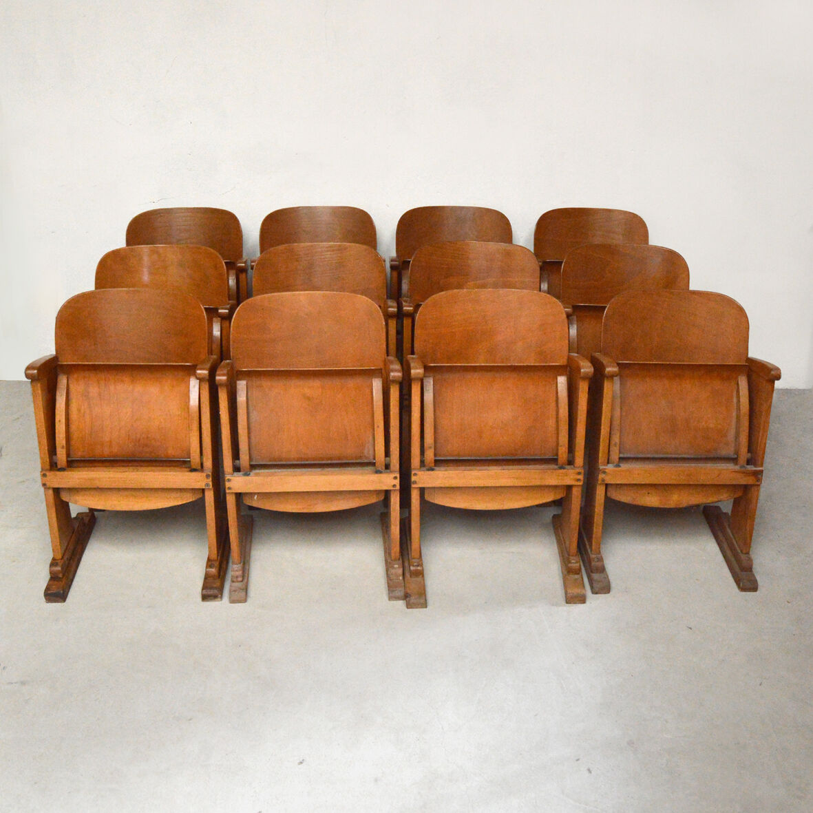 Wooden cinema seat, 1950