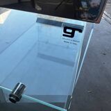Gallotti & radice vintage glass bar cart and side table