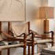 Majestic table lamp in elm burl, C.Mahey design 1970