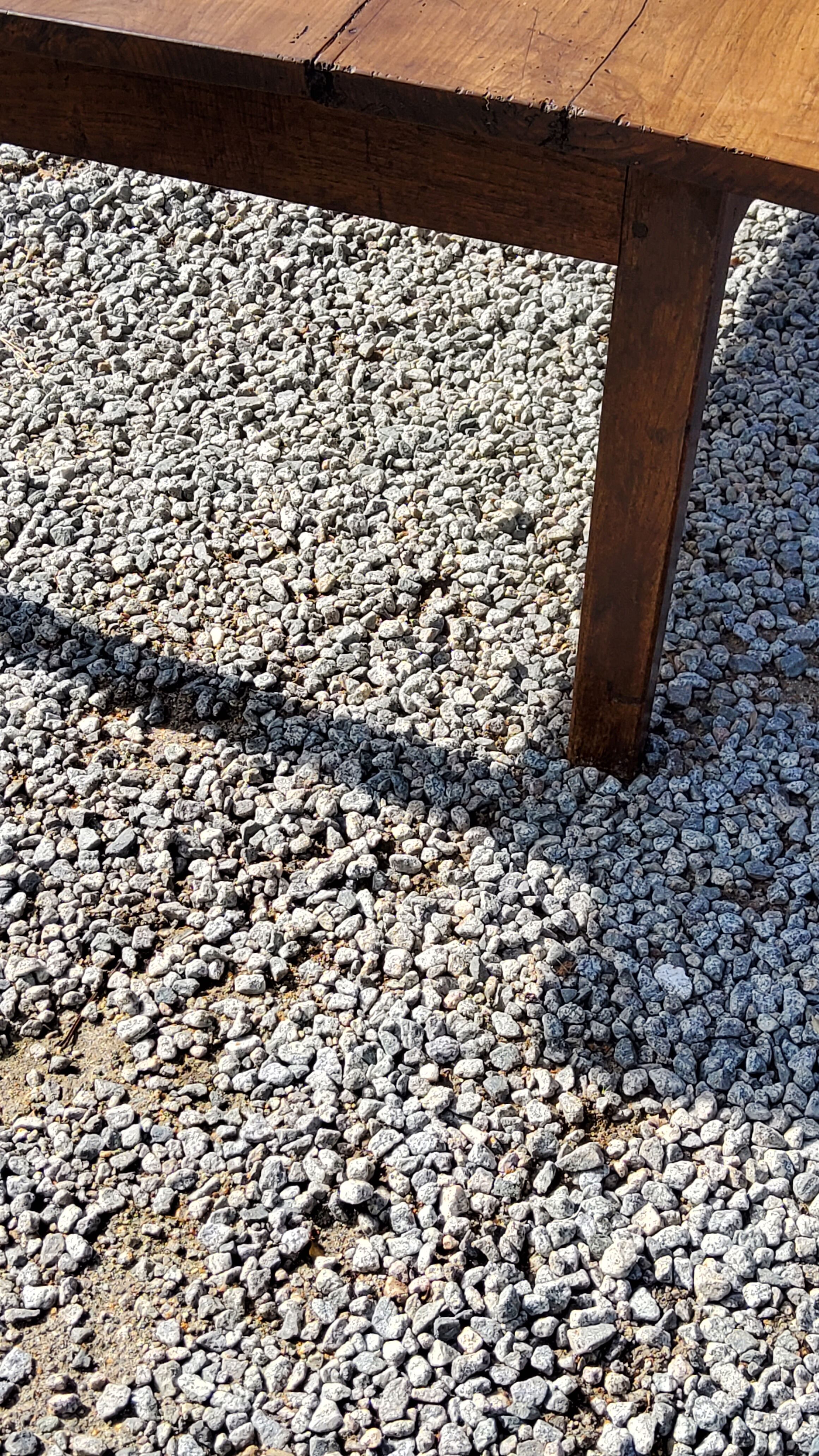 Table basse de ferme XIXième siècle plateau merisier piètement chêne 1 tiroir pieds fuseaux