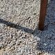 Table basse de ferme XIXième siècle plateau merisier piètement chêne 1 tiroir pieds fuseaux