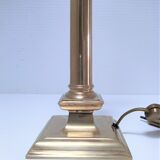 Solid brass column lamp foot Regency design 80s design