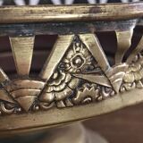 Art Deco brass basket