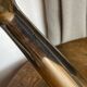 Pair of polished aluminium candlesticks