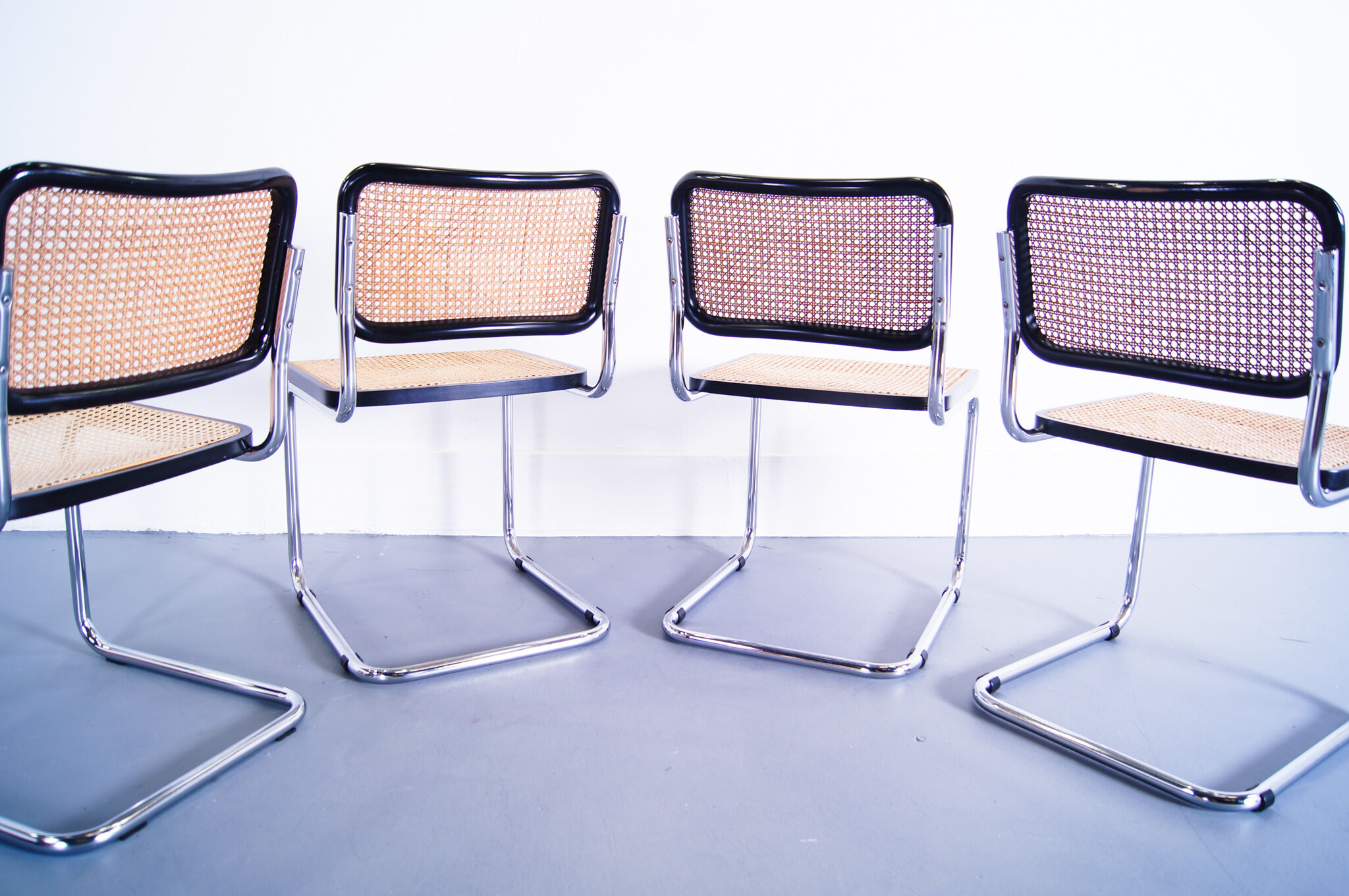 Set of 4 Cesca chairs by Breuer