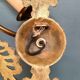 Pair of Empire eagle's head sconces in Palmettes 1900/1920