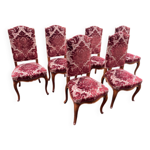 6 chaises de style louis