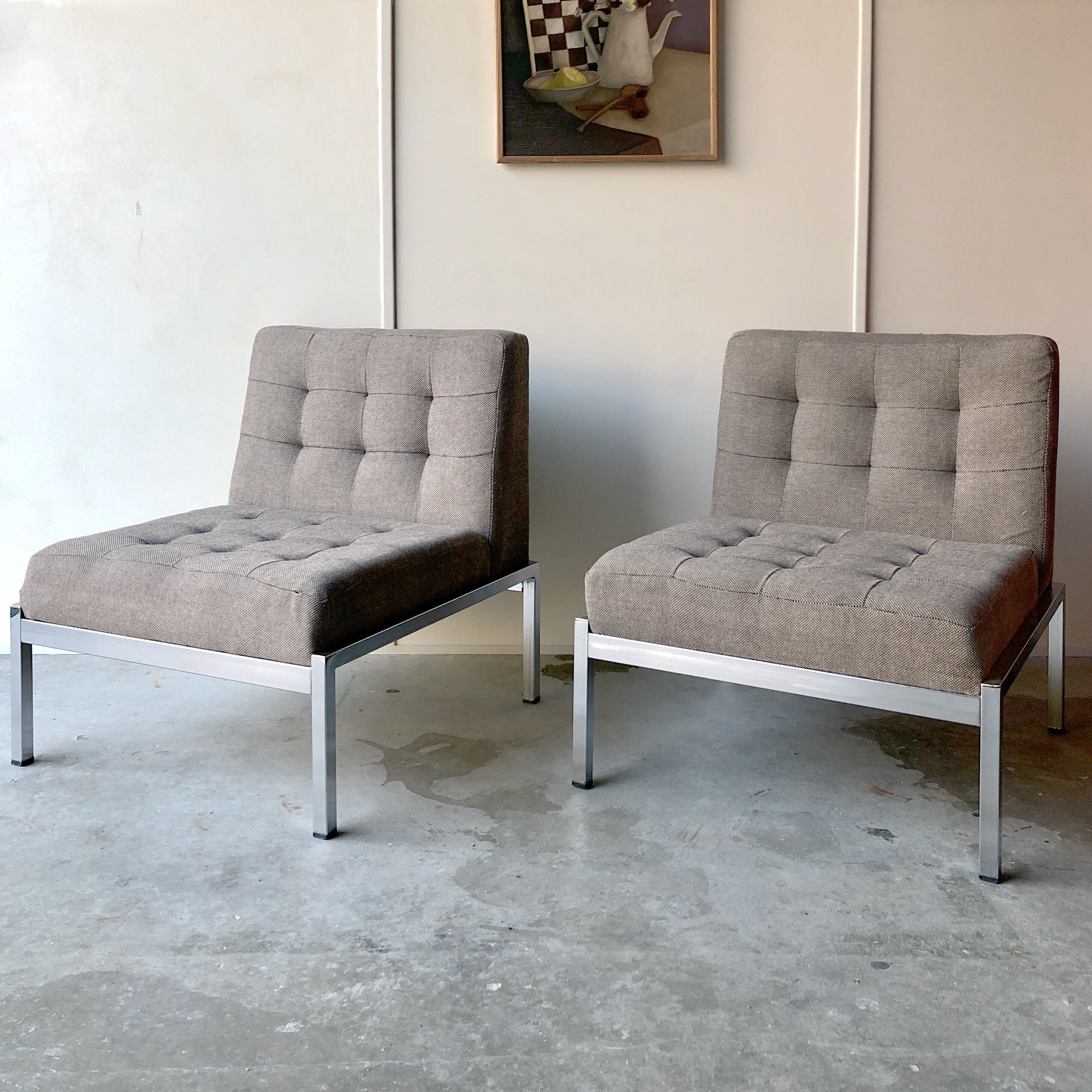 Pair of chairs Joseph André Motte