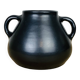 Black ceramic vase from the 1950s.