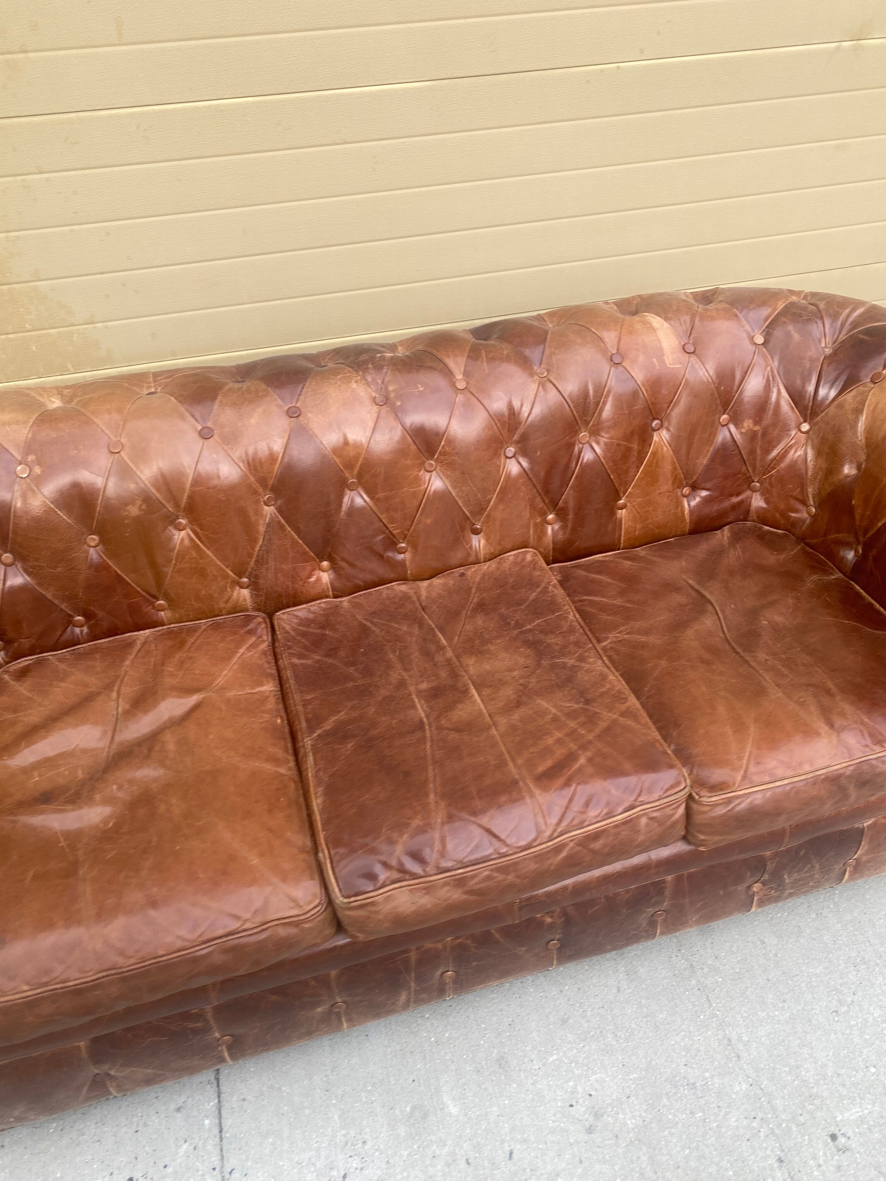 Sofa Chesterfield Brown