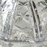 Vintage hexagonal Bohemian crystal bonbonnière/sweetener