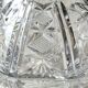Vintage hexagonal Bohemian crystal bonbonnière/sweetener