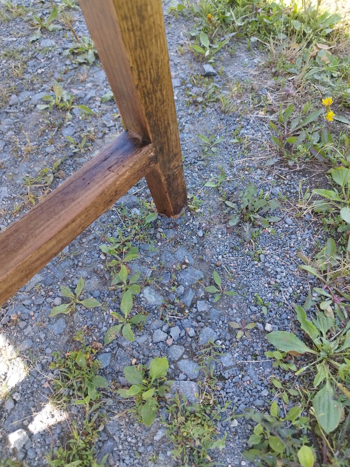 Large rustic farmhouse table bobbin legs