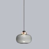 Two Legier suspensions, smoked glass