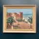 Original Swedish Oil on Canvas – “Motif from Italy” by K. Berthel – Signed – Dated 1949 – Vintage & Framed – 73 × 61 cm (28.7" × 24")