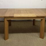 Maison Regain solid elm extendable dining table