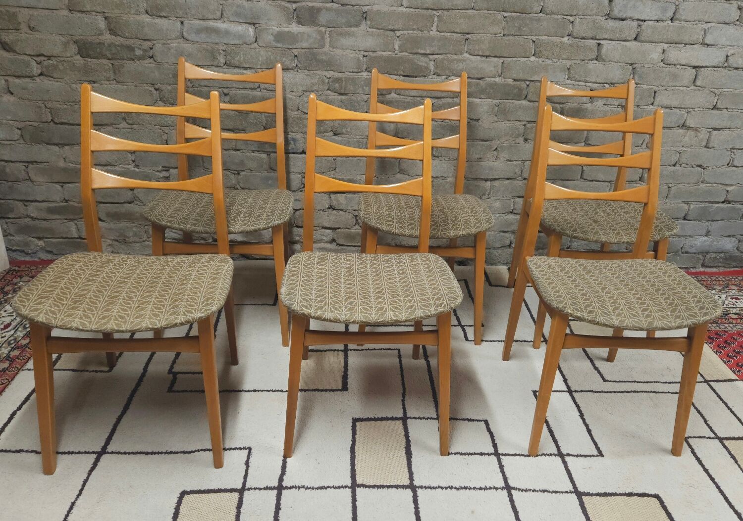 Set de 6 chaises scandinaves par Bähre Mignon Möbel 1960