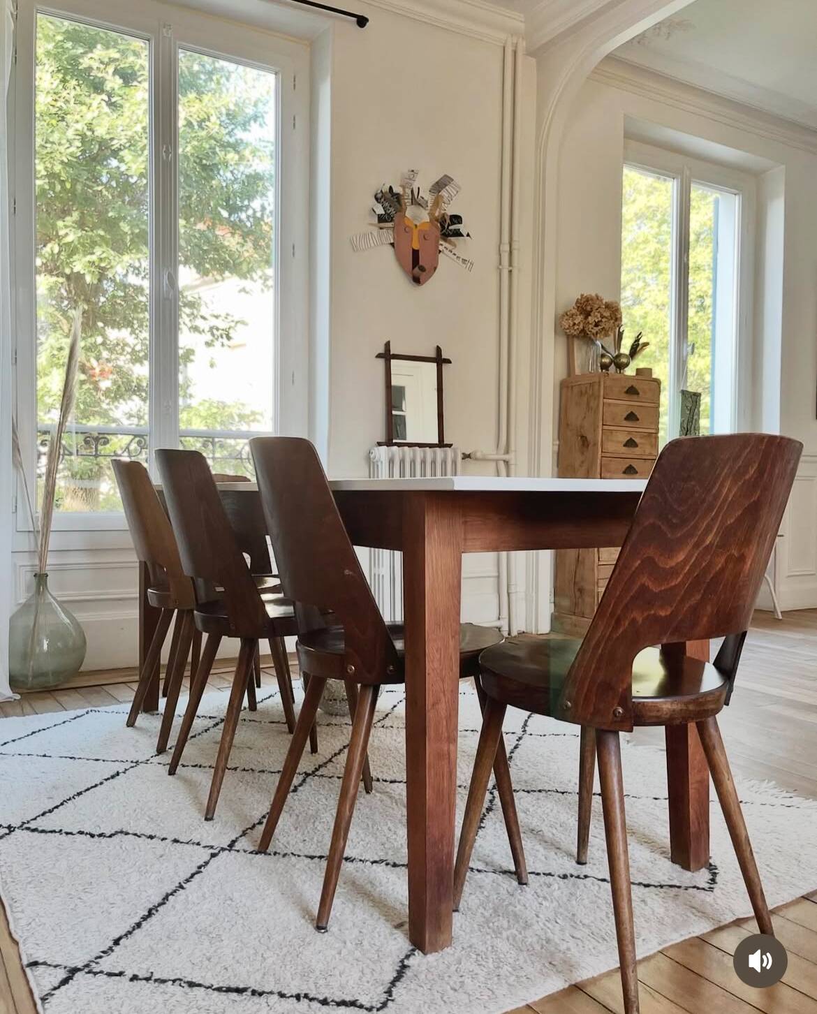 Table de repas vintage