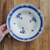 Blue Badonviller retro hollow plates