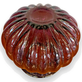 Purple gadrooned glass vase 367006
