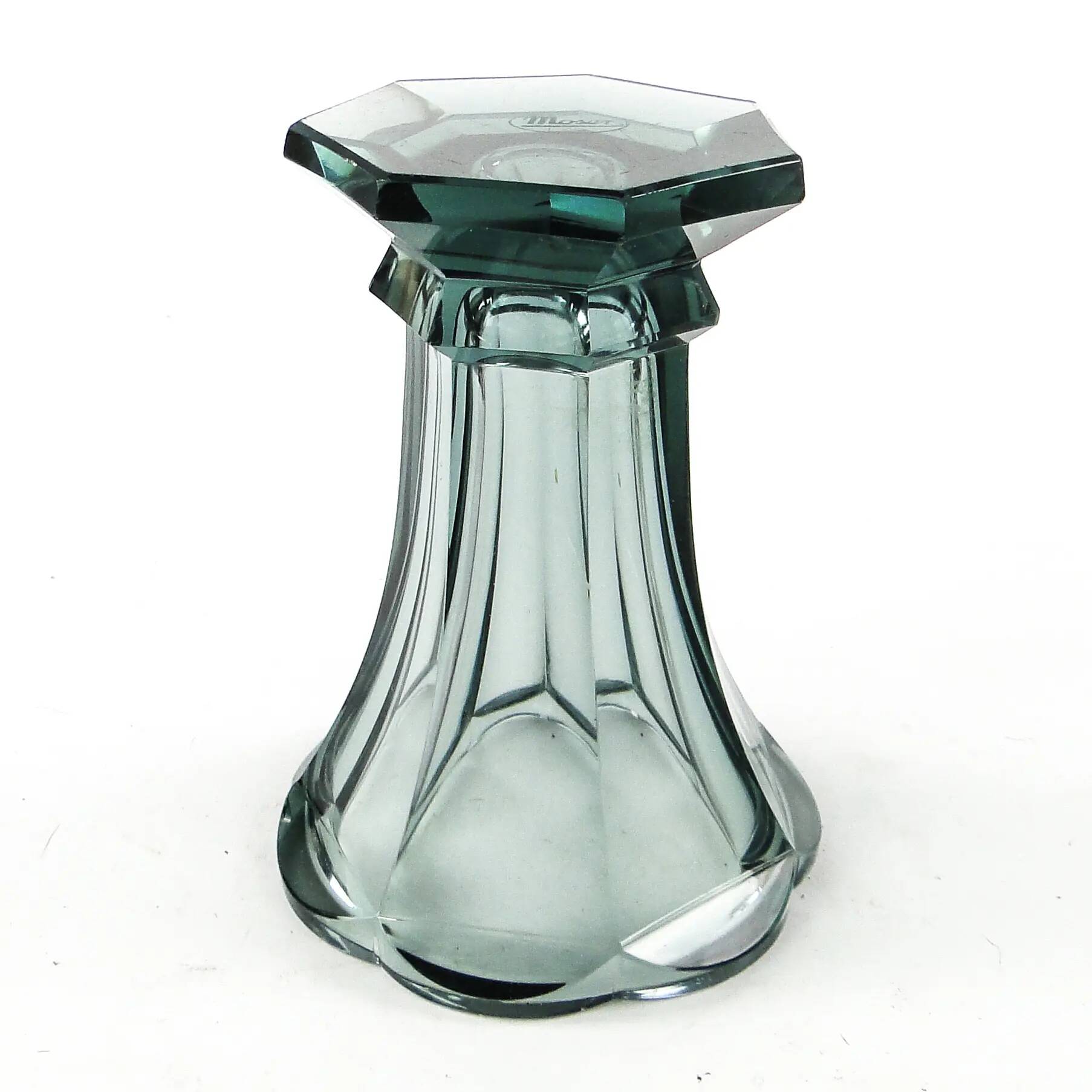 Vase, Art Deco, crystal, Moser, Czechoslovakia, 1930s