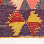 5x8 Light Red & Yellow Vintage Kilim Rug, 155x245Cm Wool Kilim Rug