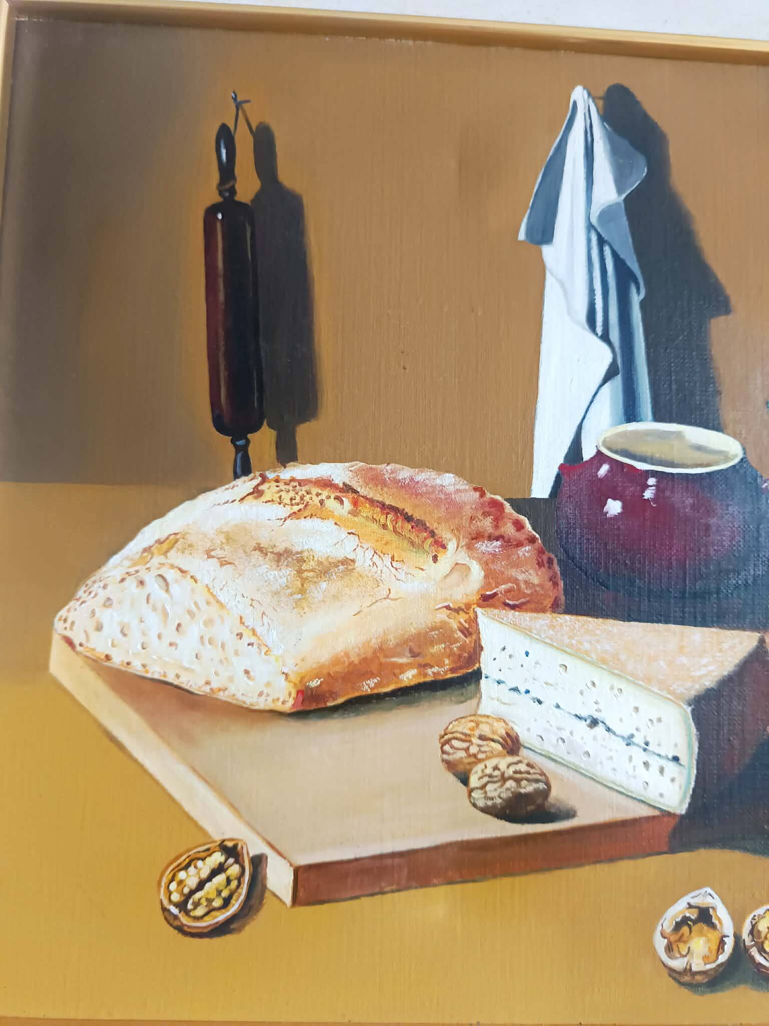 Oil on canvas still life signed Frechin.