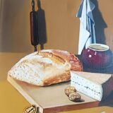 Oil on canvas still life signed Frechin.