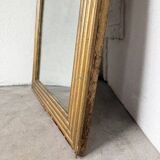 19th century rectangular gilded channel mirror