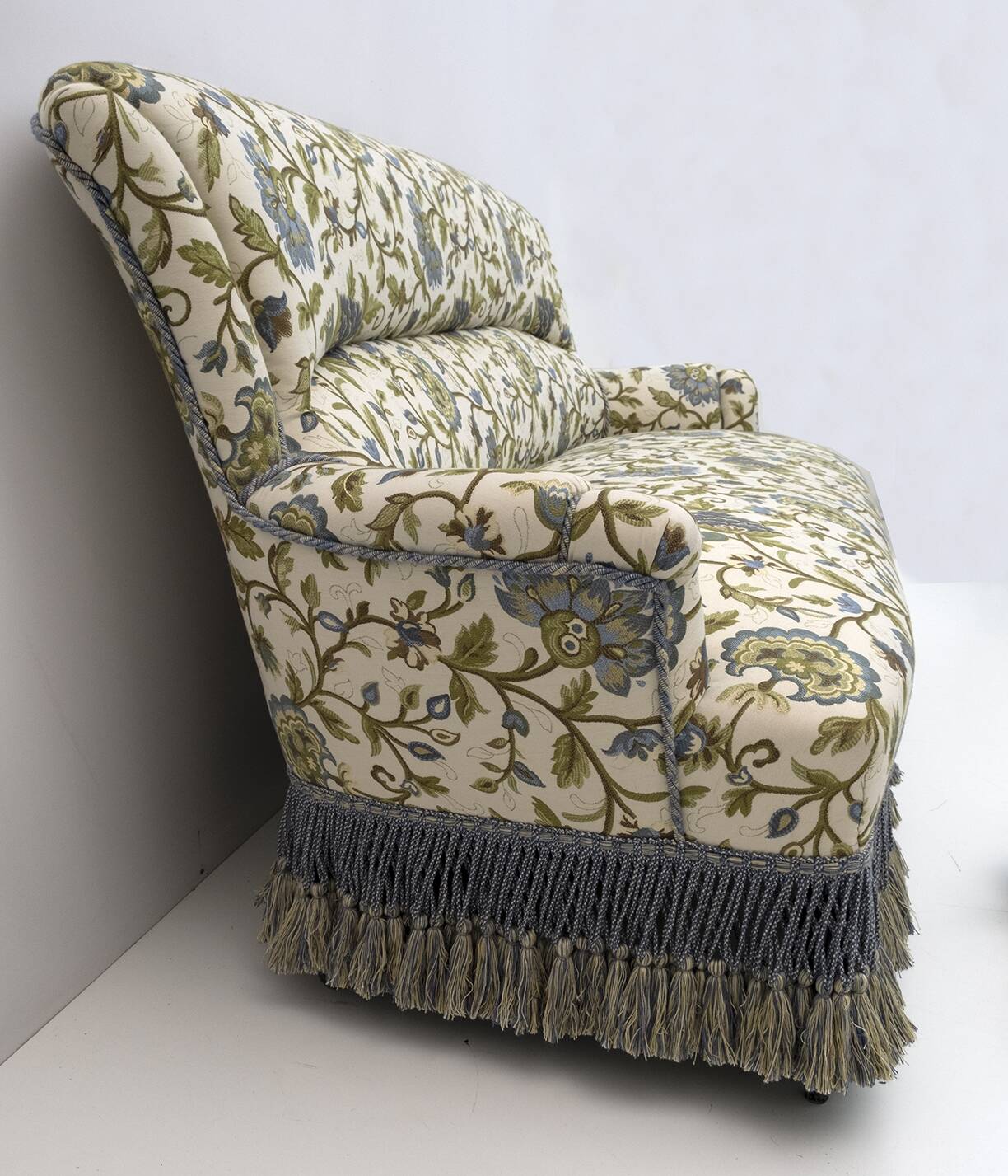 Rare 19th Century Napoleon III Brocade Sofa 1870
