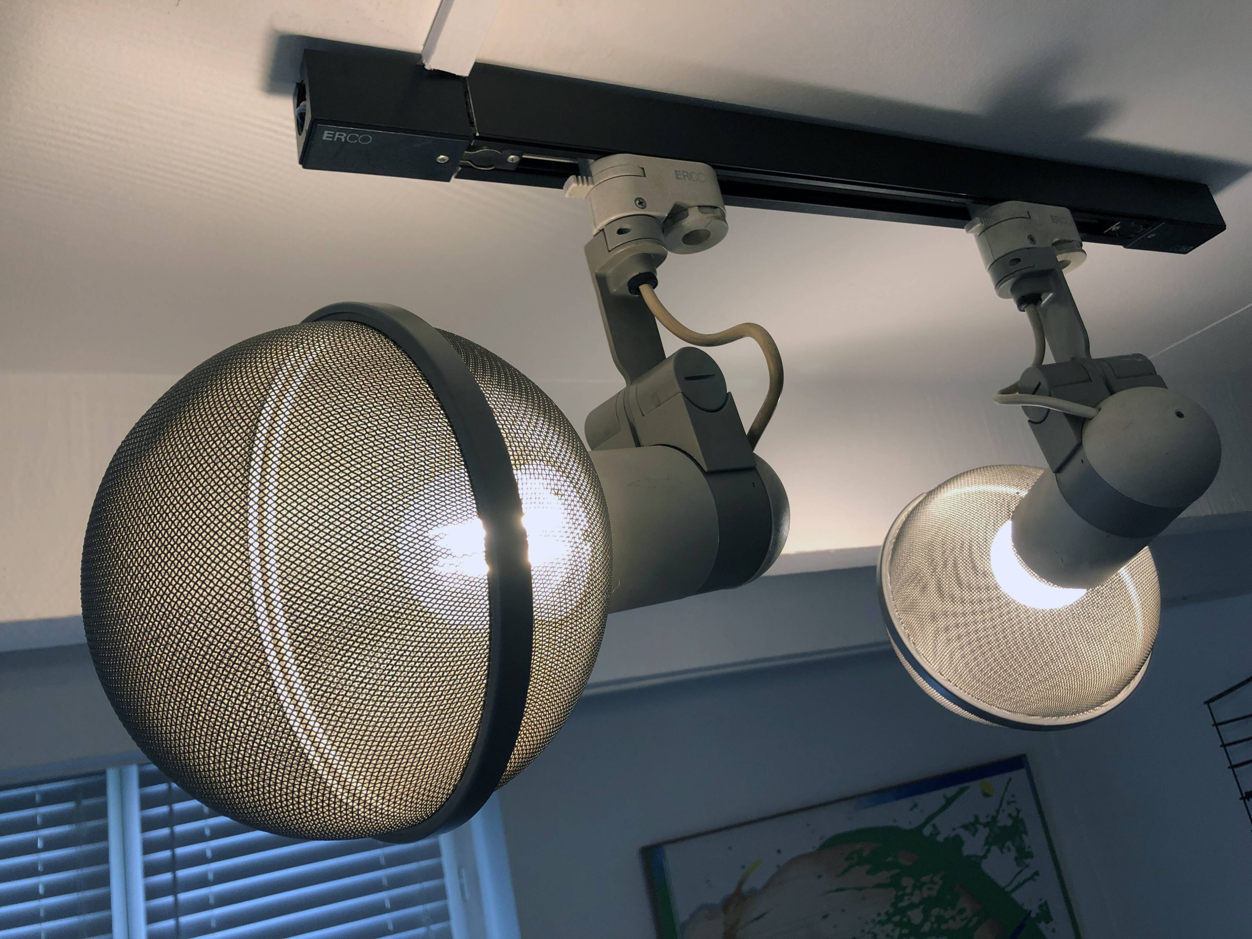 Vintage Track Ceiling Light • Micro Pin Spots • Erco • 1975