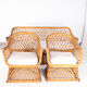 Woven rattan lounge set