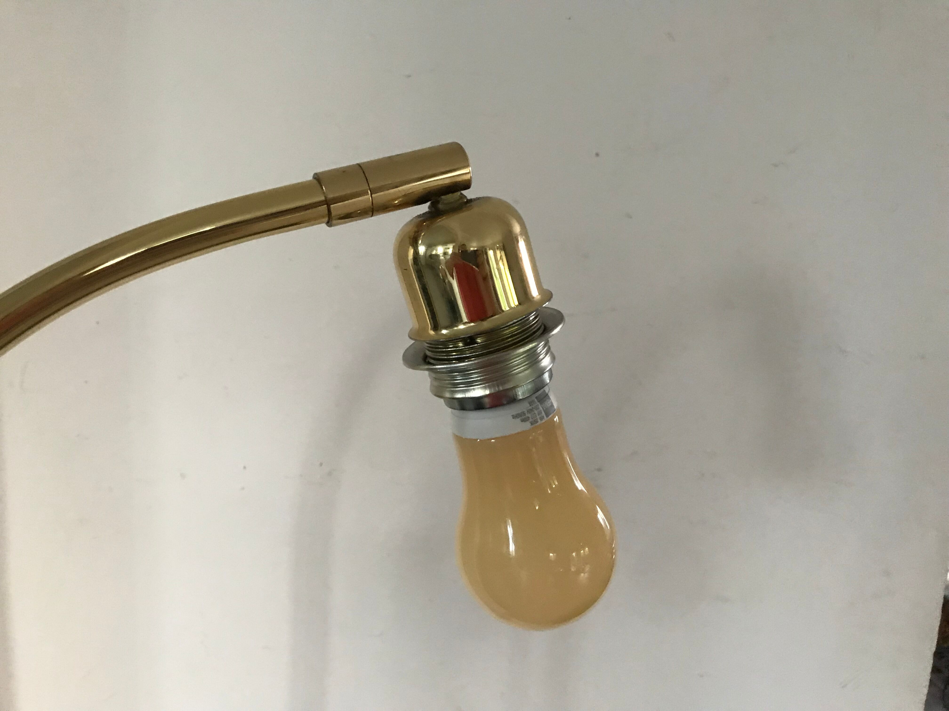 Vintage brass lamppost