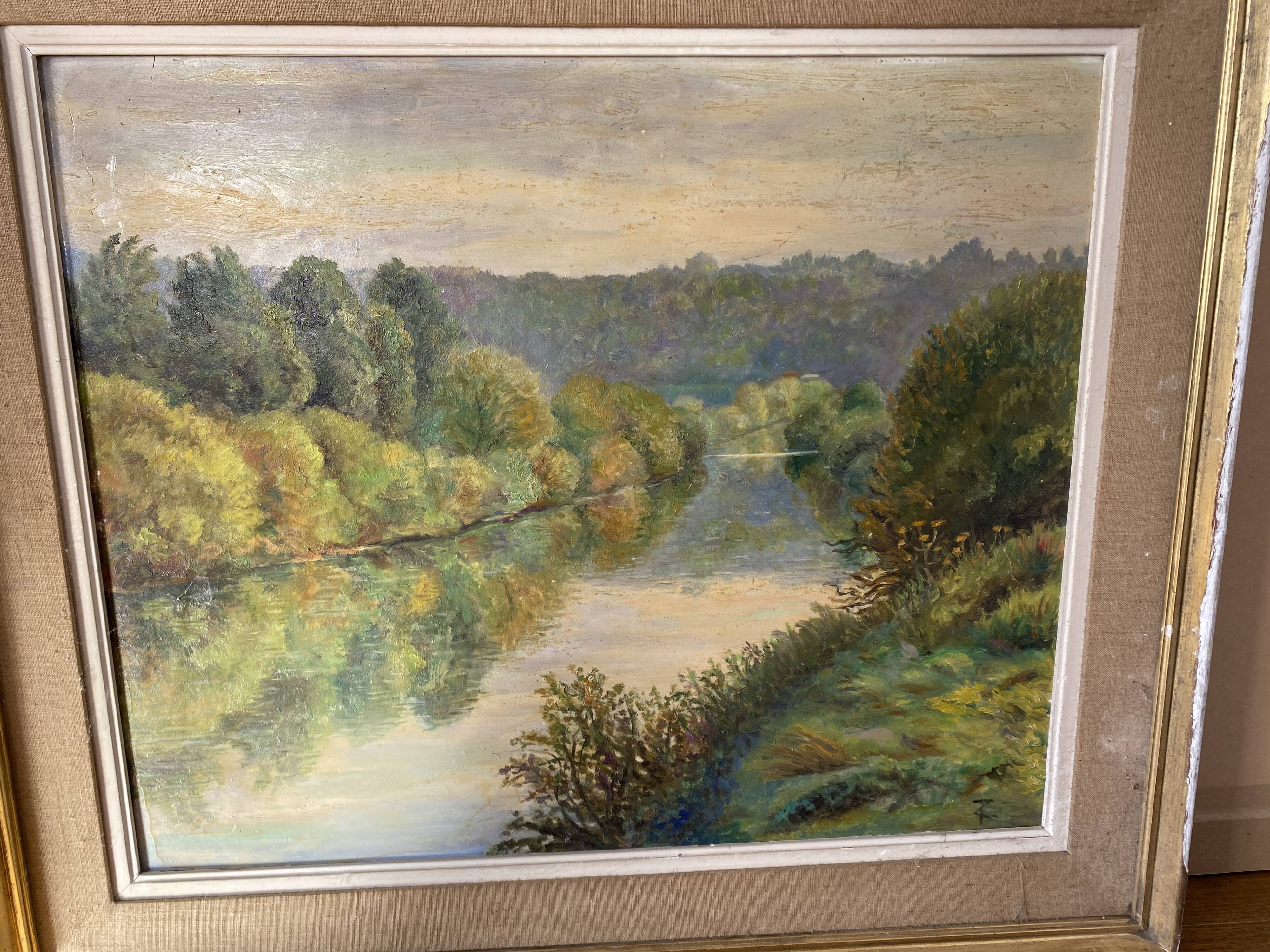 Old landscape painting