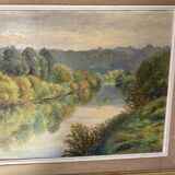 Old landscape painting