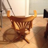 Fauteuil assise cannée