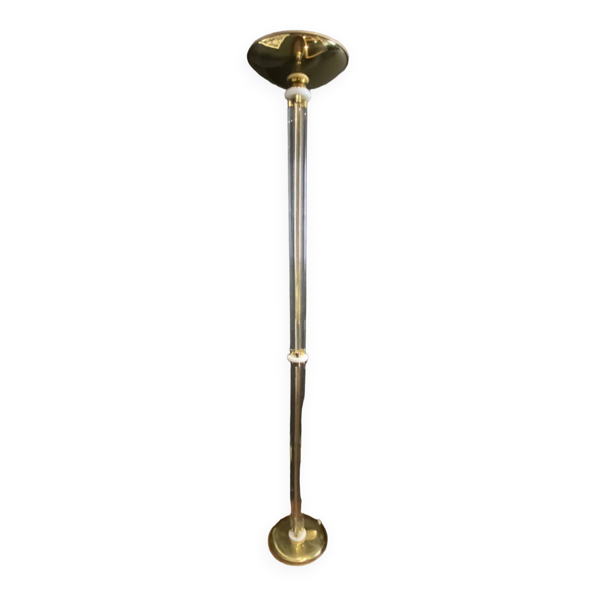 Halogen Lamp - Relco - Plexi And Brass - Italy - 20th century