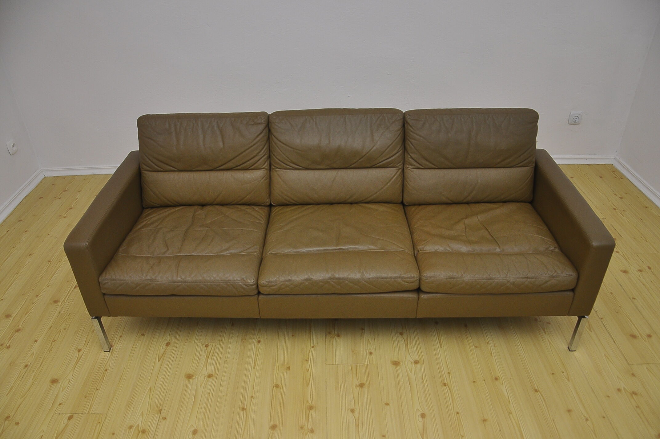 Leather sofa and armchair by Hans Peter Piehl for Wilkhahn, 1960s