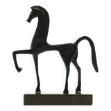 Etruscan Greek horse sculpture in bronze, 1950s